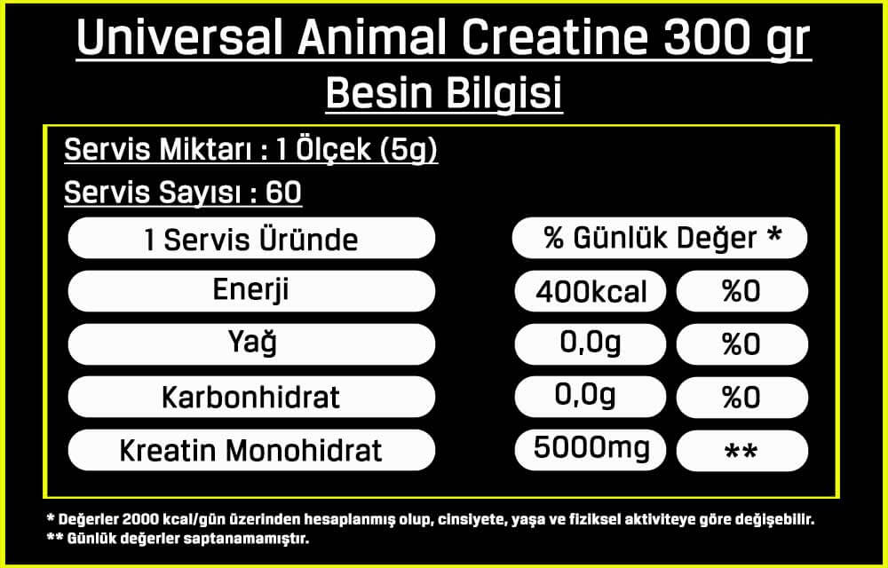 Universal Animal Creatine 300gr