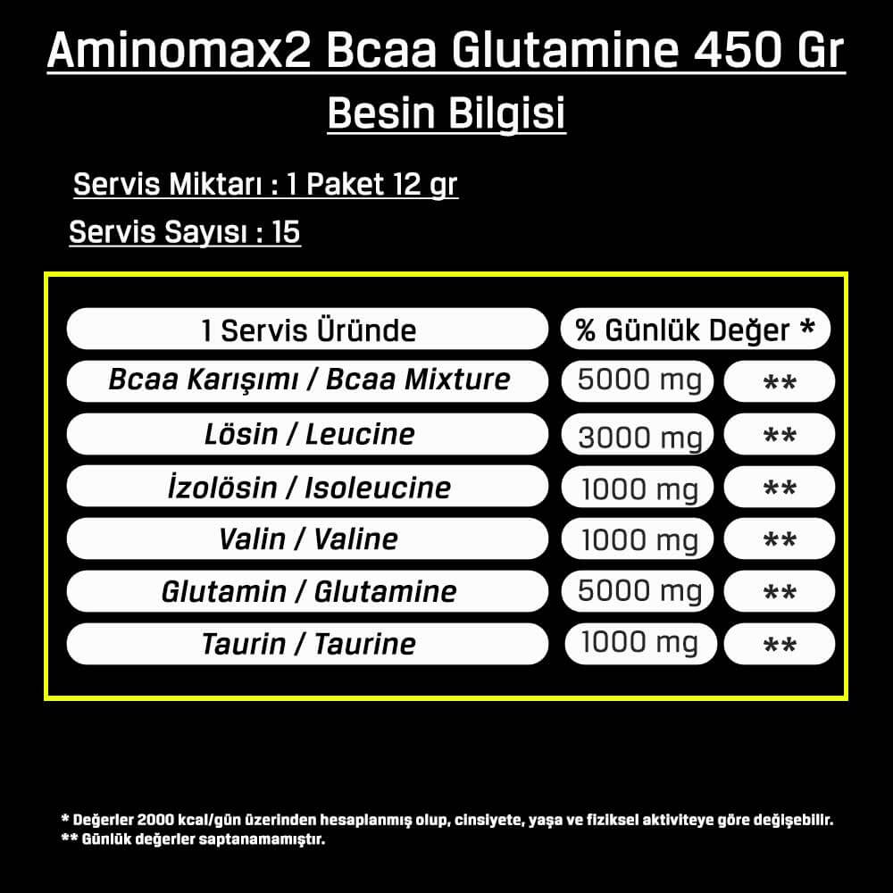 Bodymax Amino Max2 Bcaa Glutamine 12 Gr 15 Paket