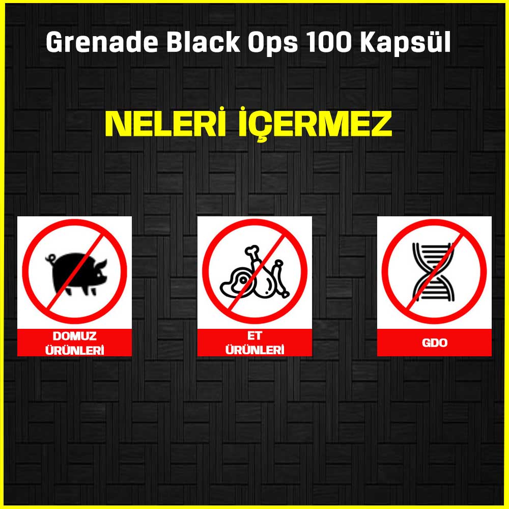 Grenade Black Ops 100 Kapsül